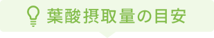 葉酸摂取量の目安